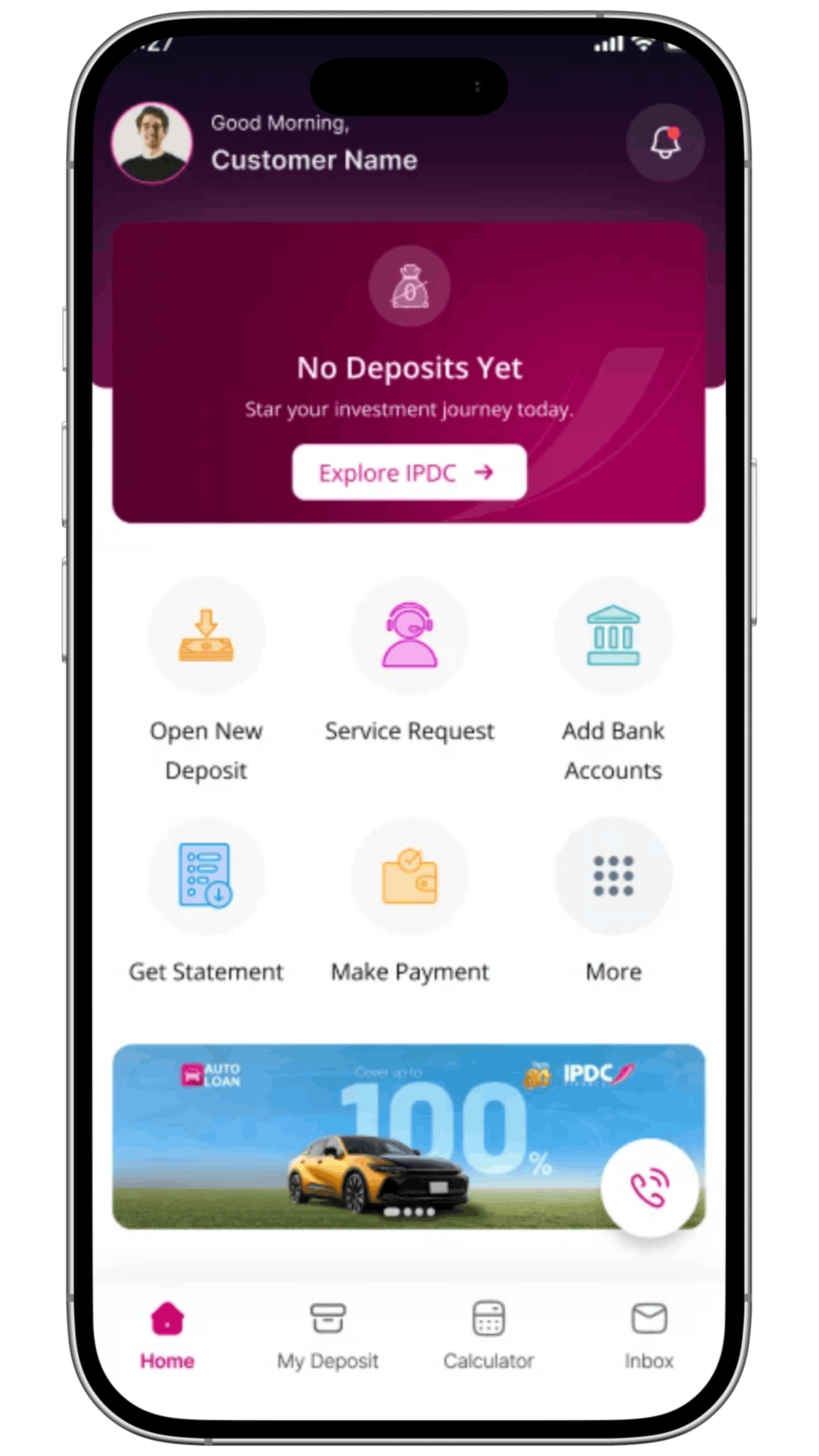 IPDC EZ account screen 6