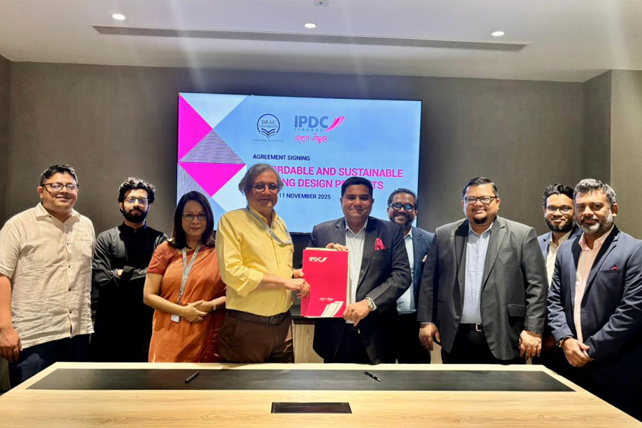 সাশ্রয়ী ও টেকসই আবাসনে আইপিডিসি ও ব্র্যাকের যৌথ প্রকল্প
